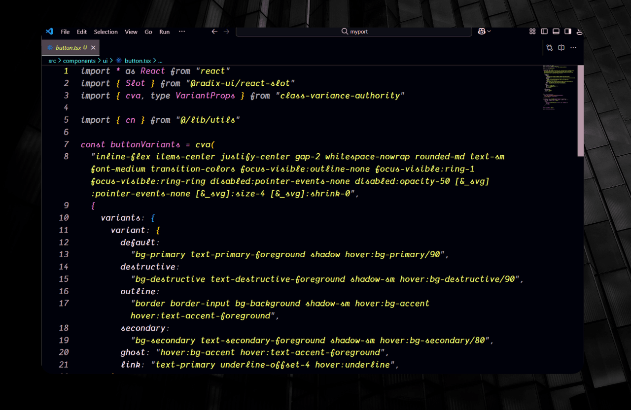 VS Code Theme (Dark & Colorful)